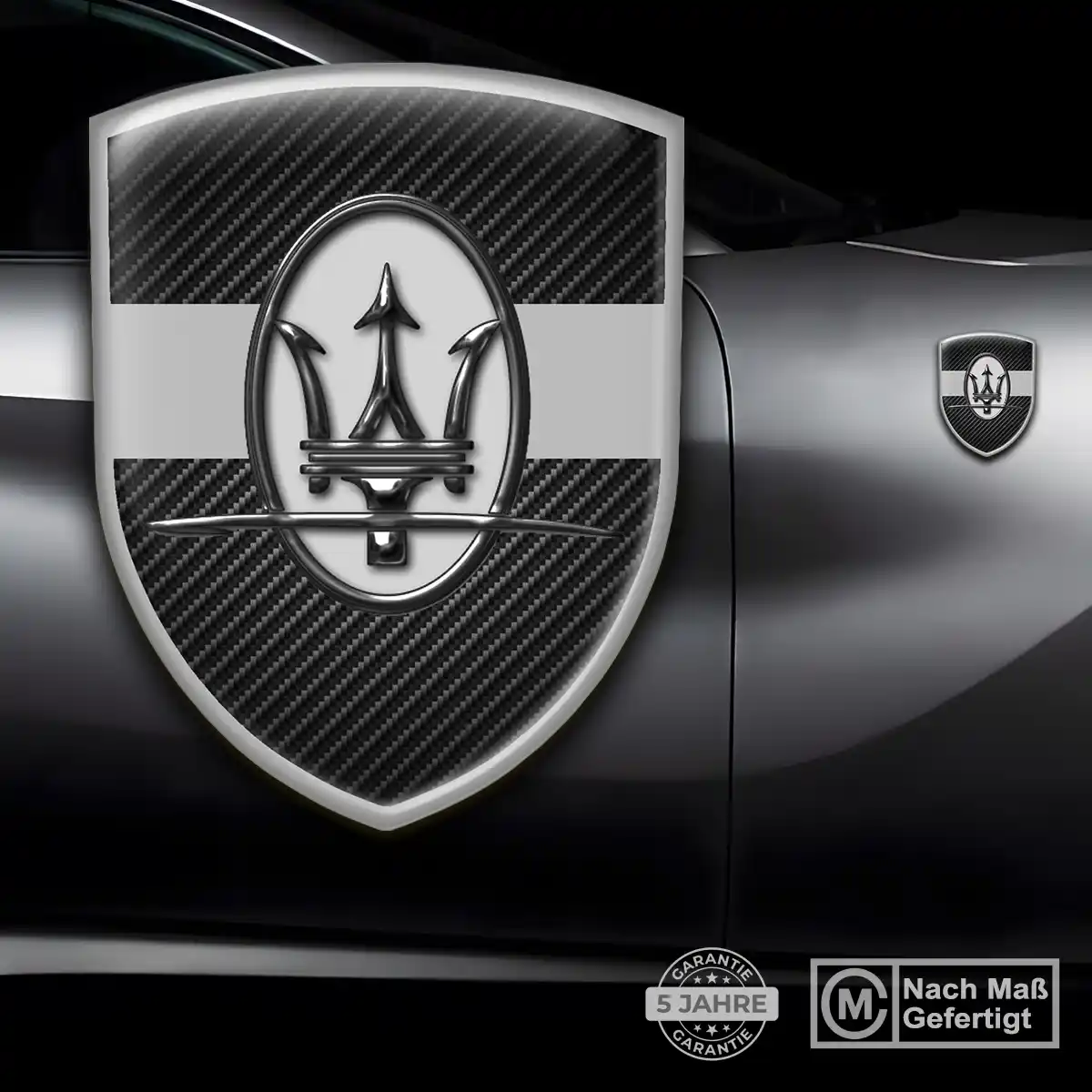 Maserati Aufkleber 3D Gel Wappen Auto Stilvolles Design