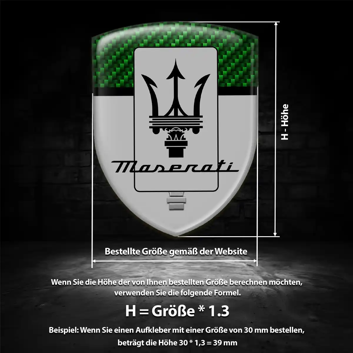 Maserati Aufkleber Auto Premiumqualität