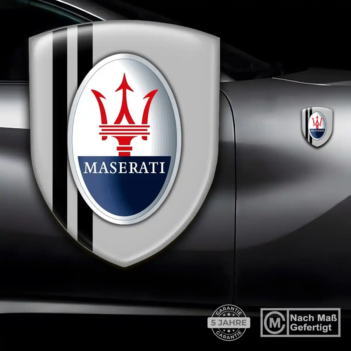 Maserati Aufkleber Emblem Premium-Edition