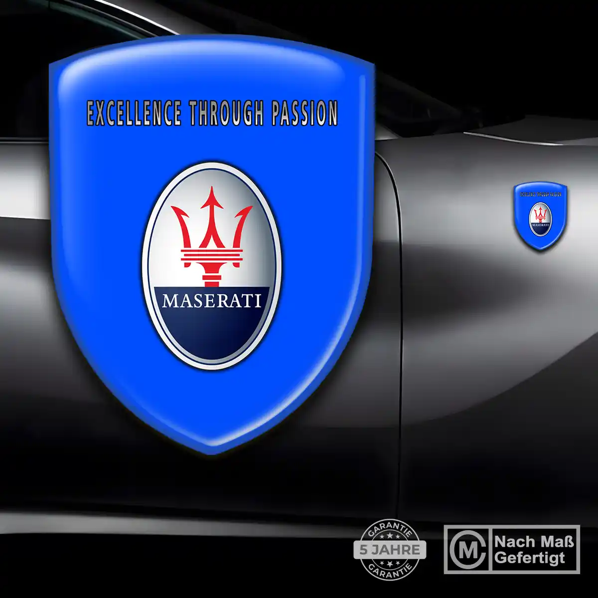 Maserati Aufkleber Emblem Premiumqualität