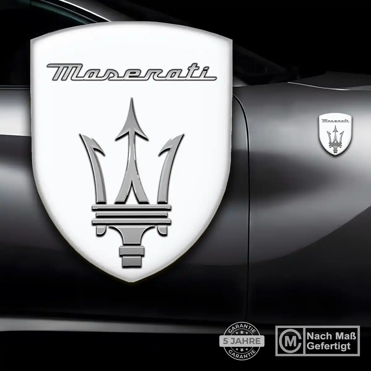 Maserati Aufkleber Emblem Wappen Auto Stilvolles Design