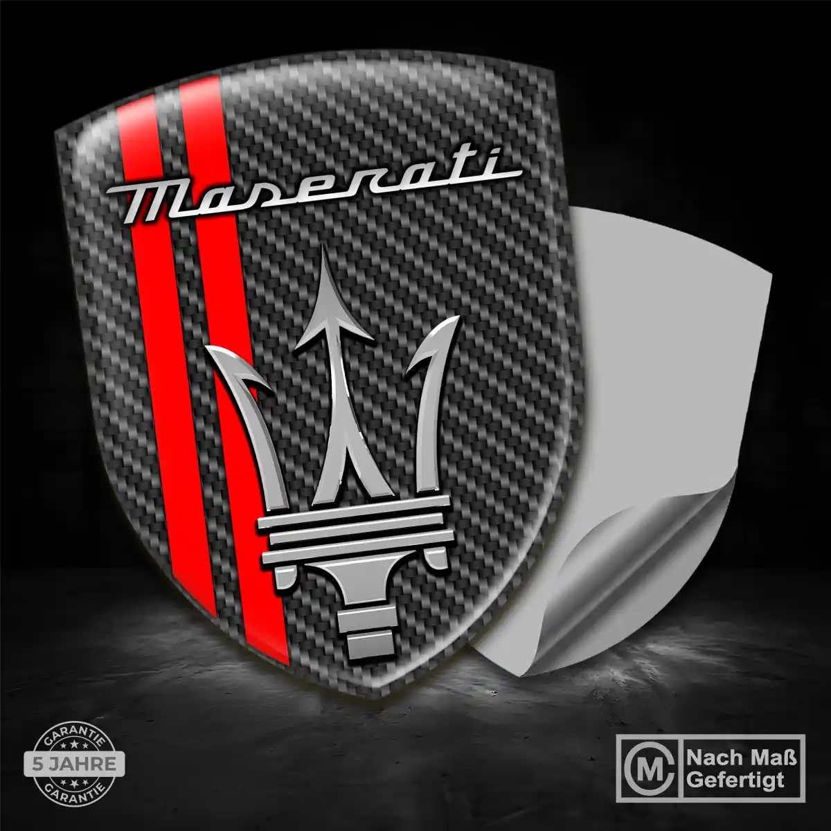 Maserati Aufkleber Embleme Silikon Auto Premium-Edition