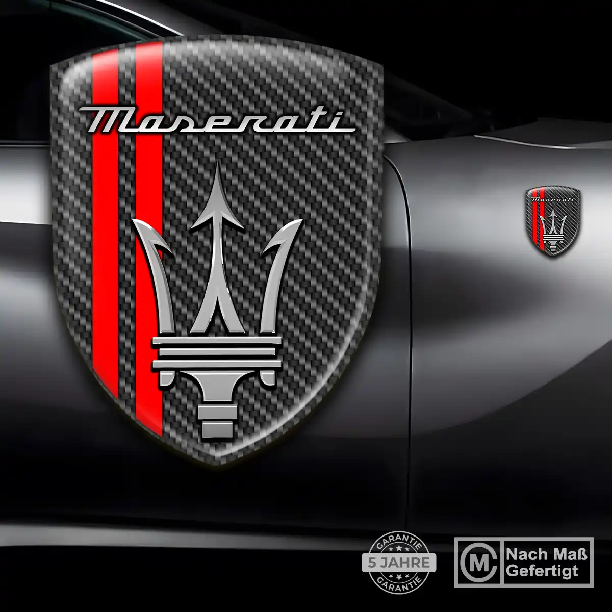 Maserati Aufkleber Embleme Silikon Auto Premium-Edition