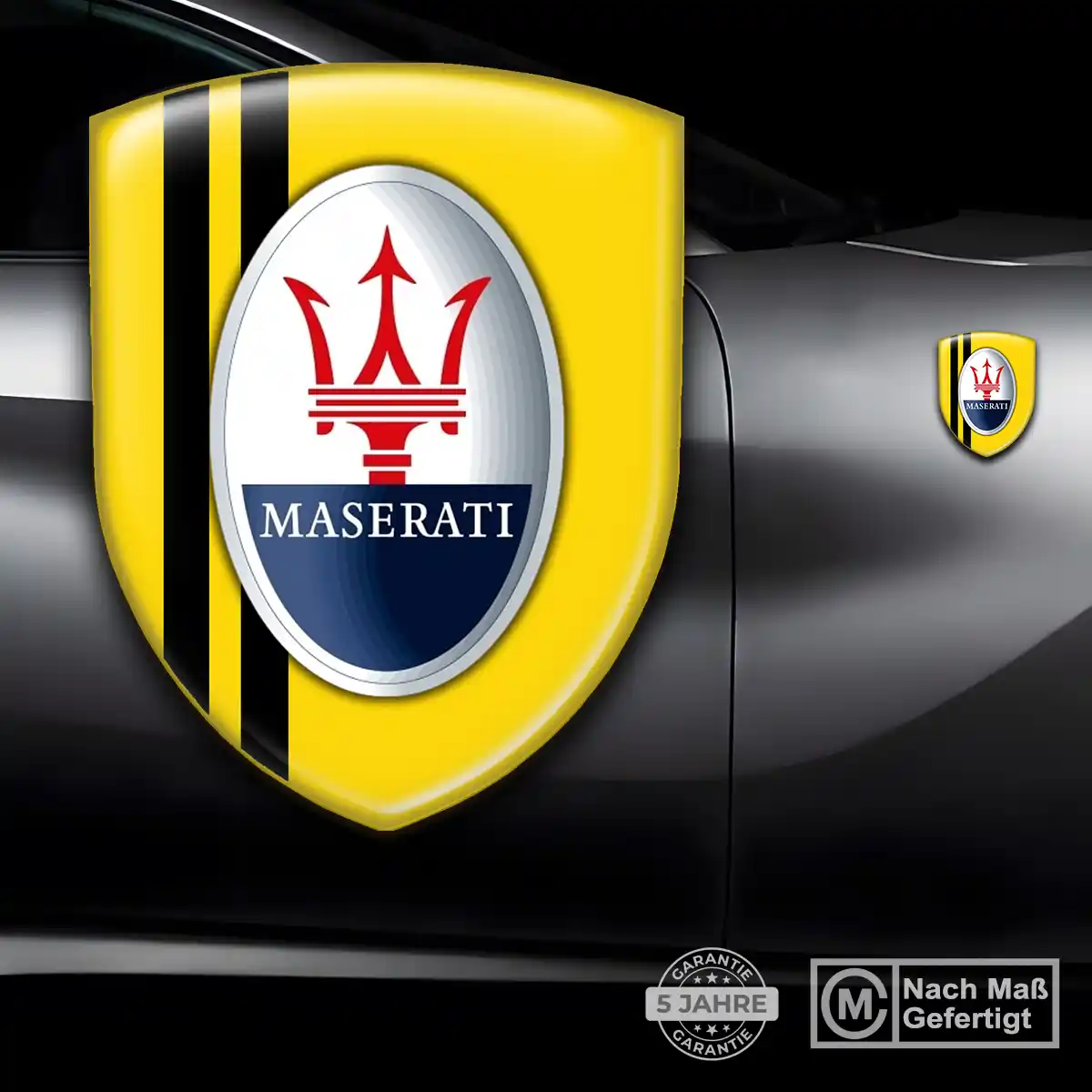 Maserati Aufkleber Embleme Silikon Auto Stilvolles Design