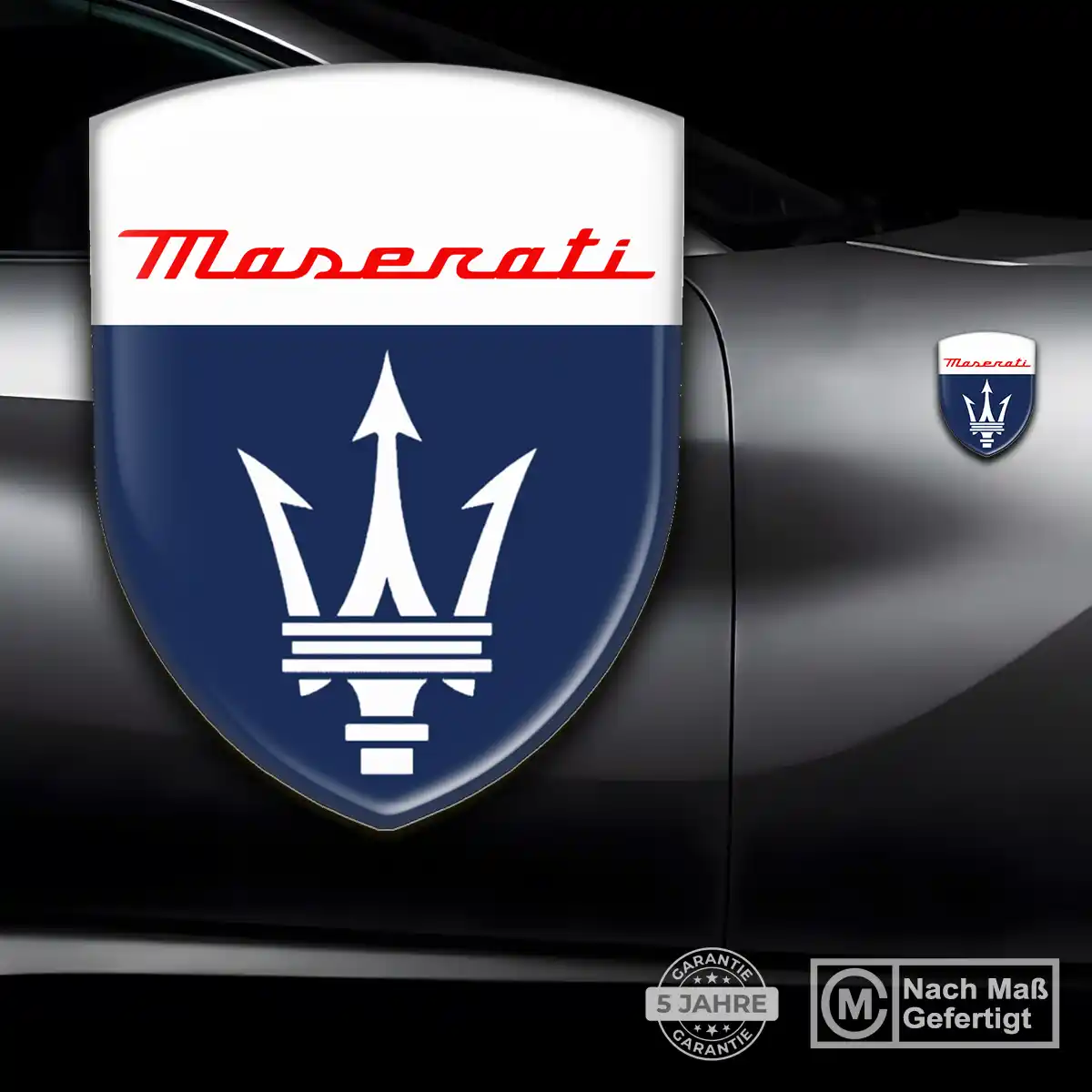 Maserati Aufkleber Embleme Silikon Premiumqualität