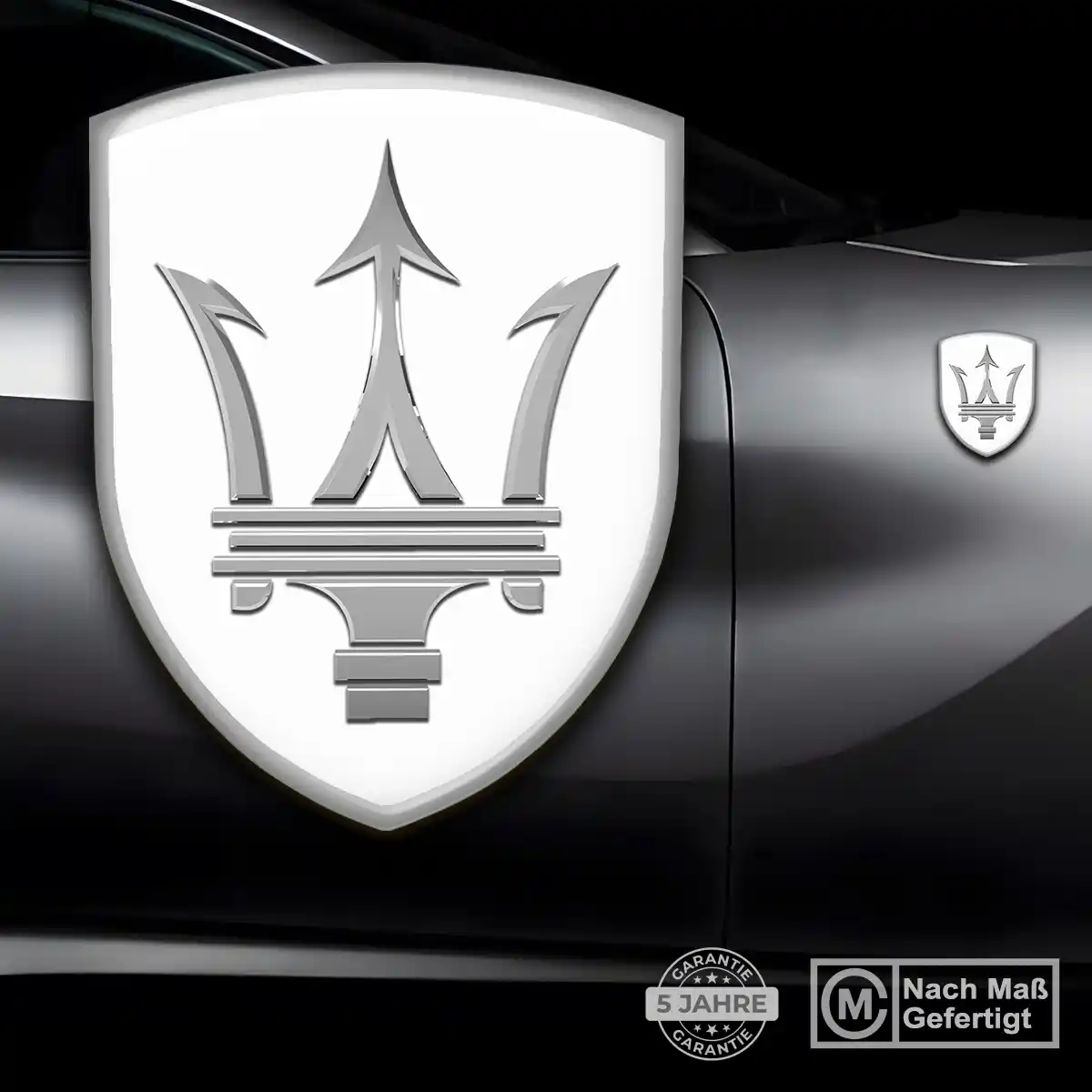 Maserati Aufkleber Embleme Silikon Stilvolles Design