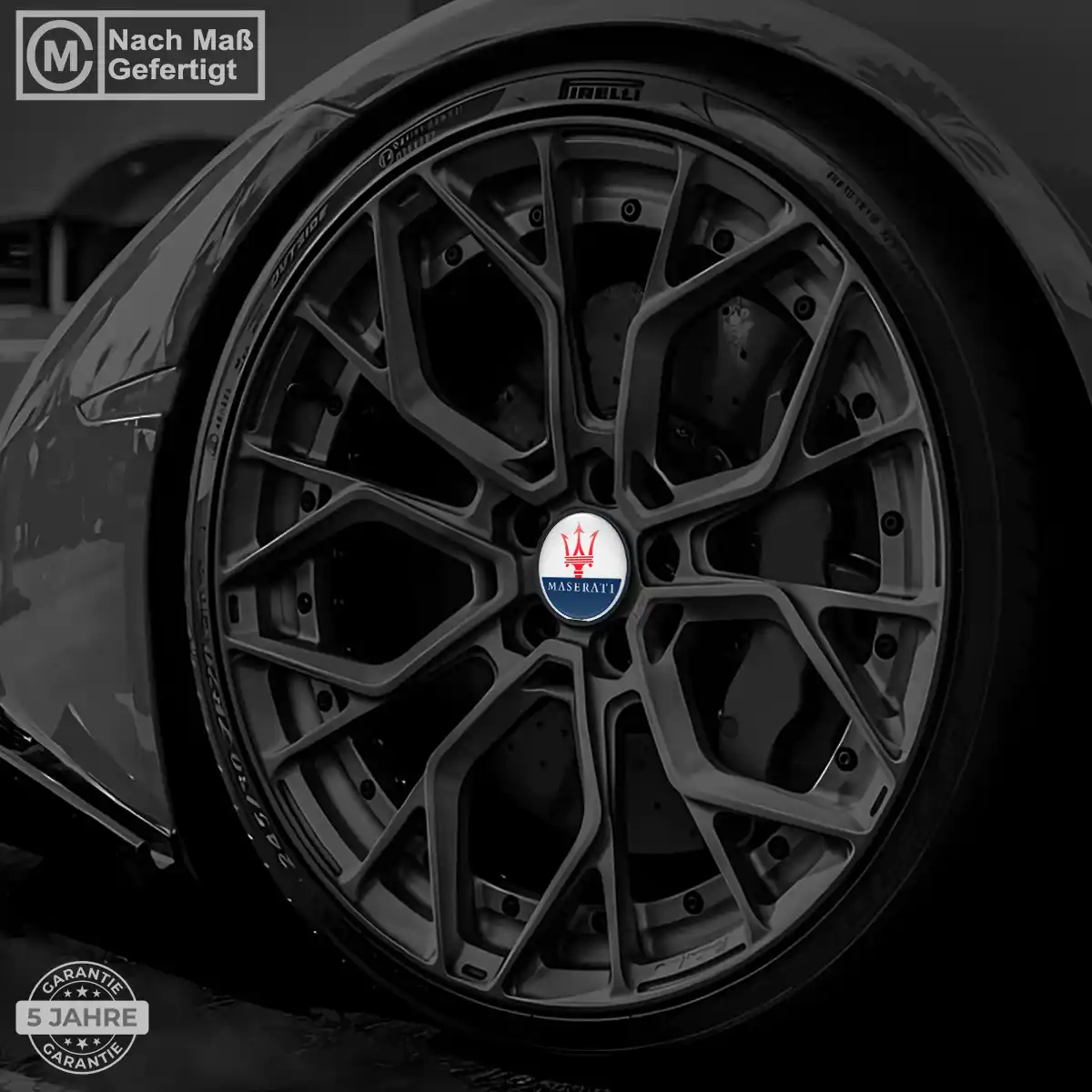 Maserati Aufkleber Felgenemblem Silikon Stilvolles Design