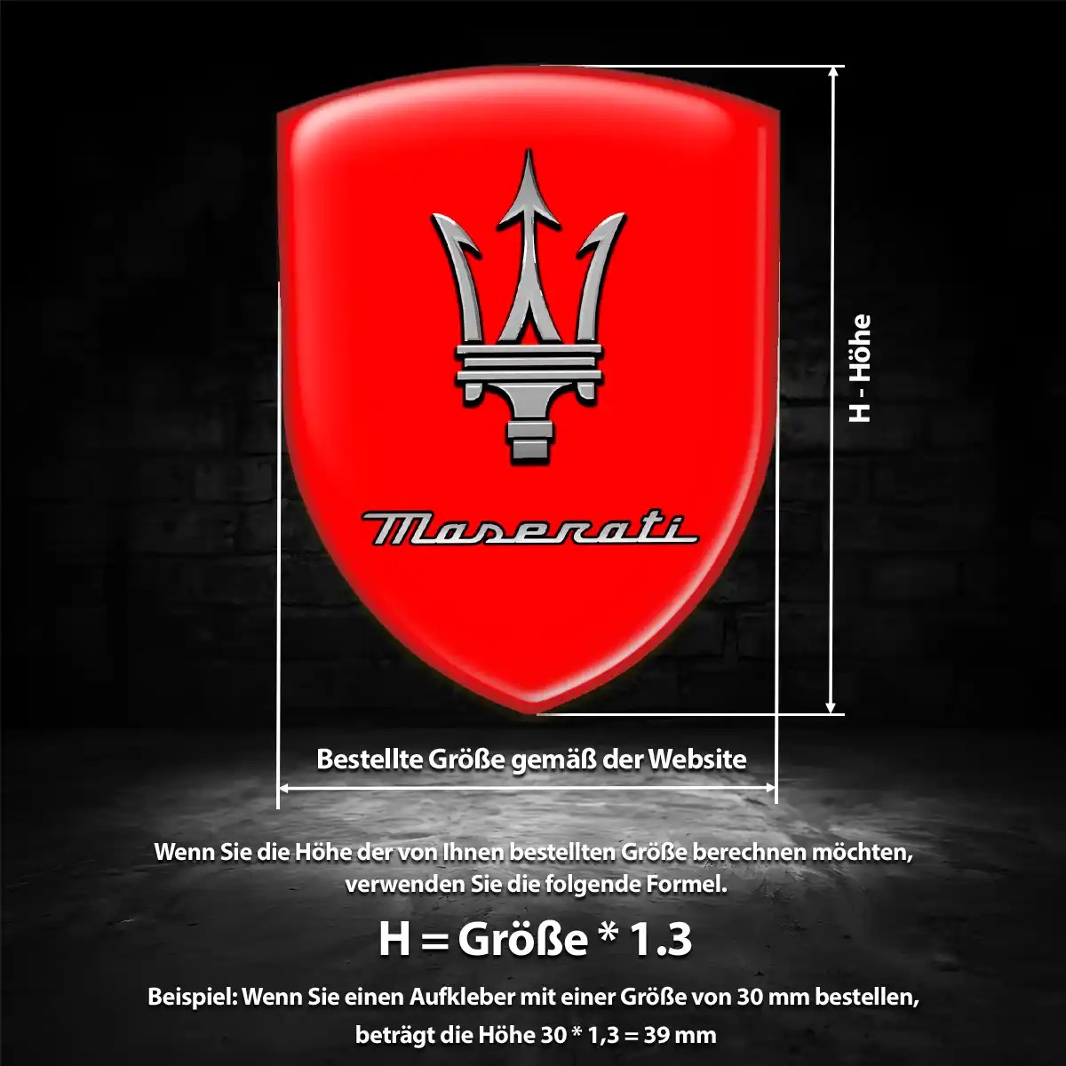 Maserati Aufkleber Premium-Edition