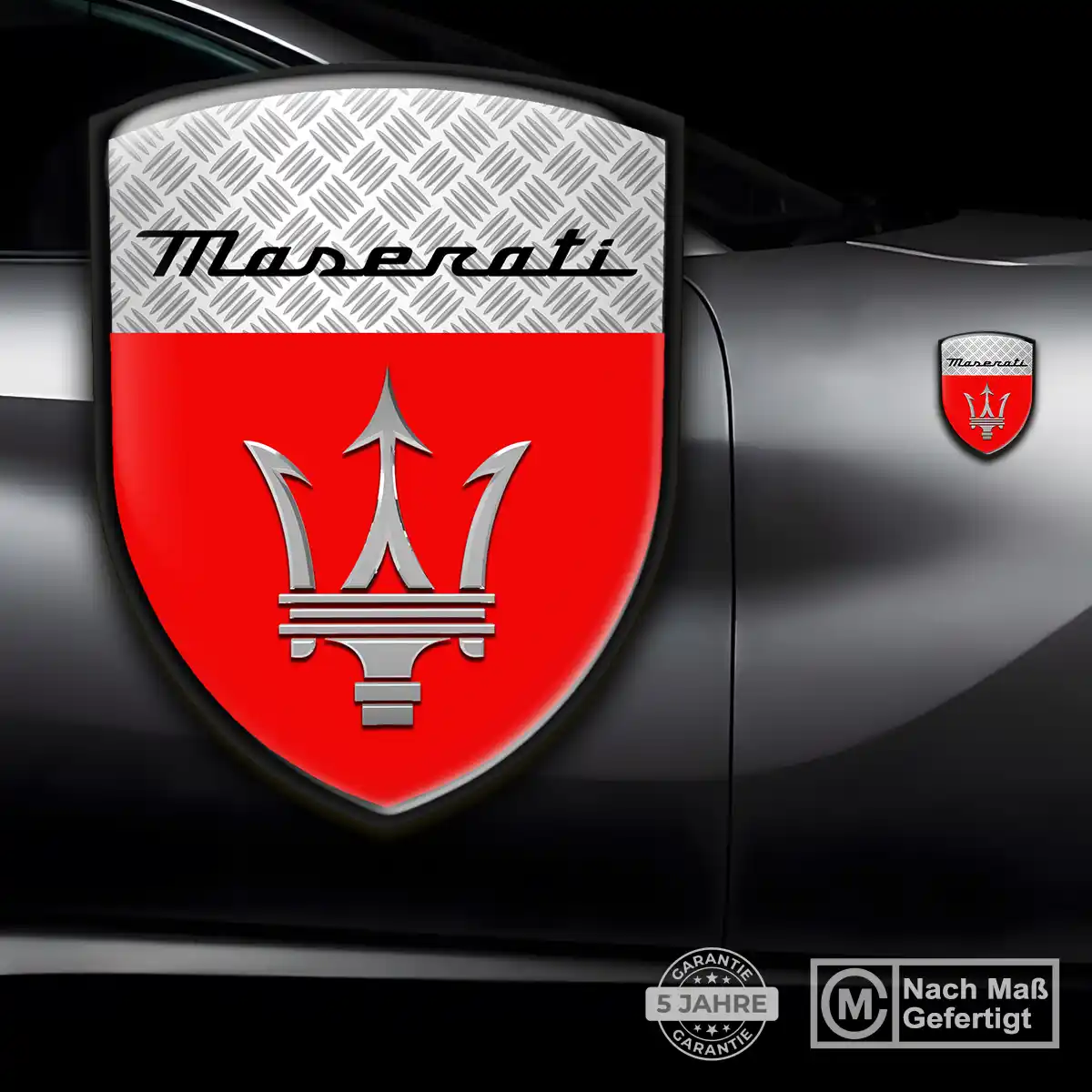 Maserati Aufkleber Silikon Embleme Auto Hohe Qualität
