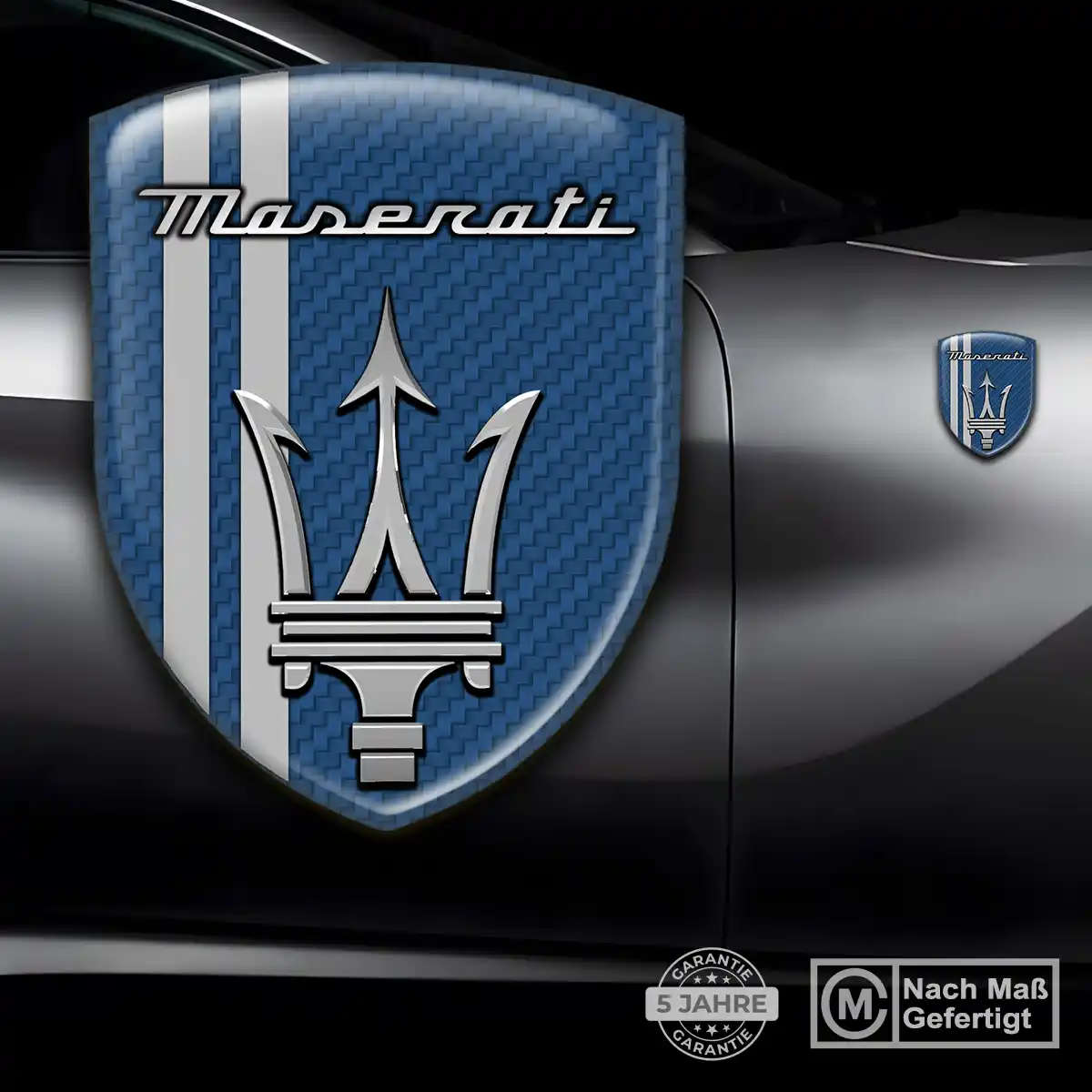 Maserati Aufkleber Silikon Embleme Auto Stilvolles Design