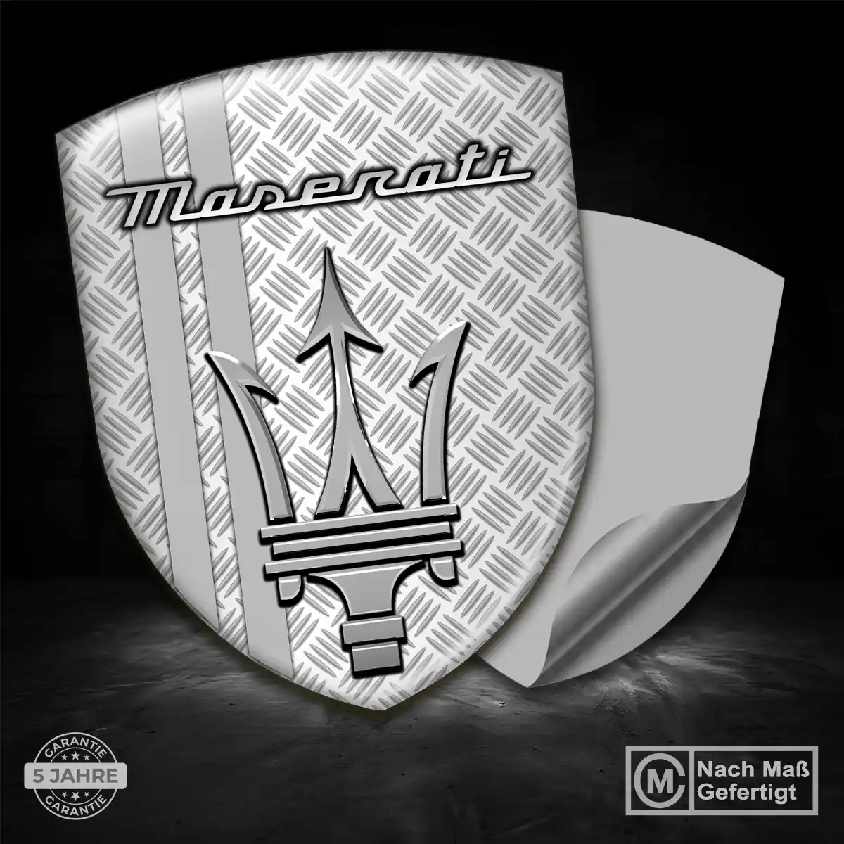 Maserati Aufkleber Silikon Embleme Premium-Edition