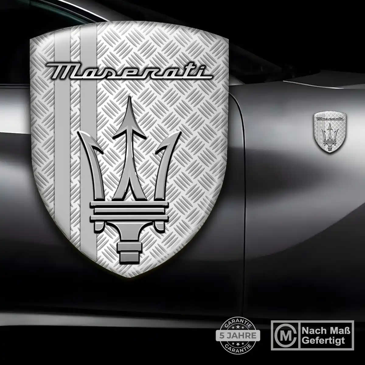 Maserati Aufkleber Silikon Embleme Premium-Edition