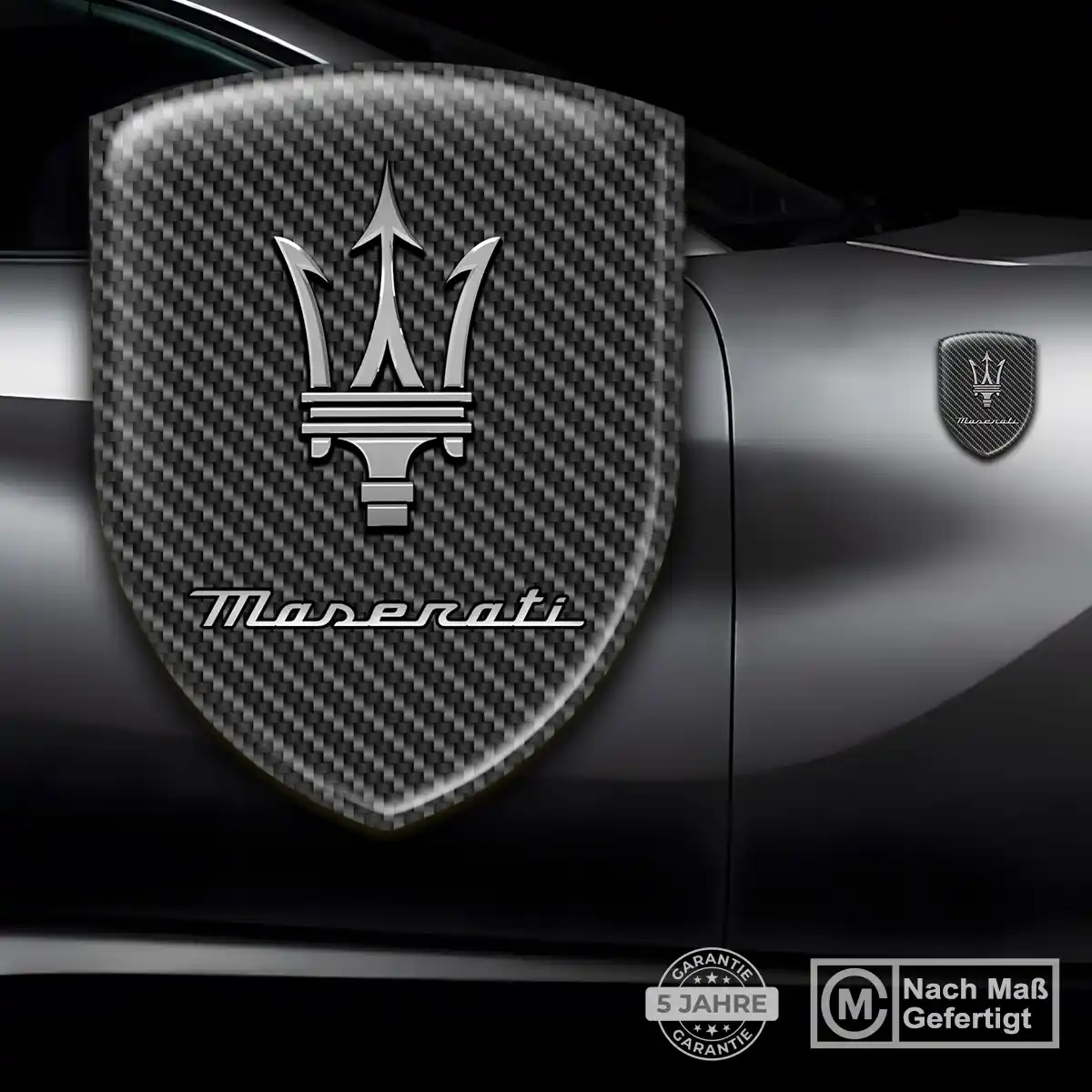 Maserati Aufkleber Silikon Embleme Premiumqualität