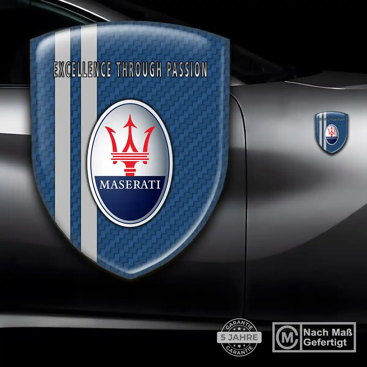 Maserati Aufkleber Wappen Emblem Auto Hohe Qualität