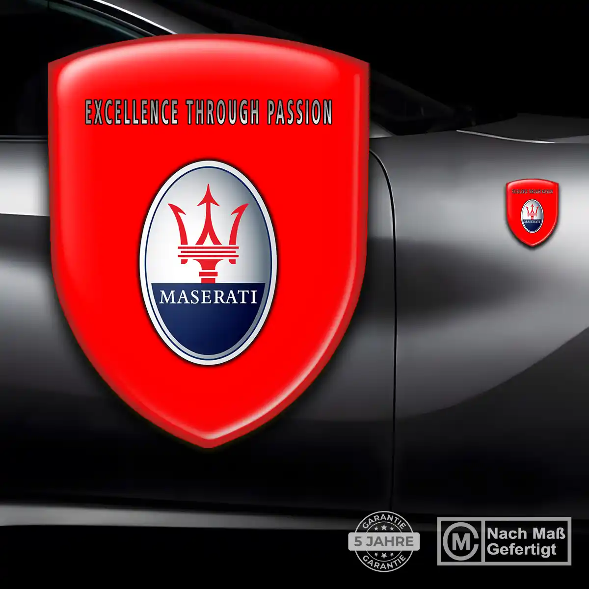 Maserati Emblem Aufkleber Premium-Edition