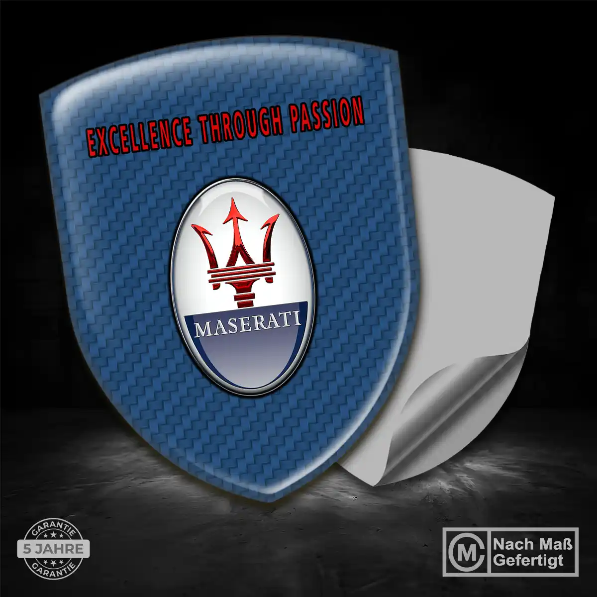 Maserati Emblem Aufkleber Stilvolles Design