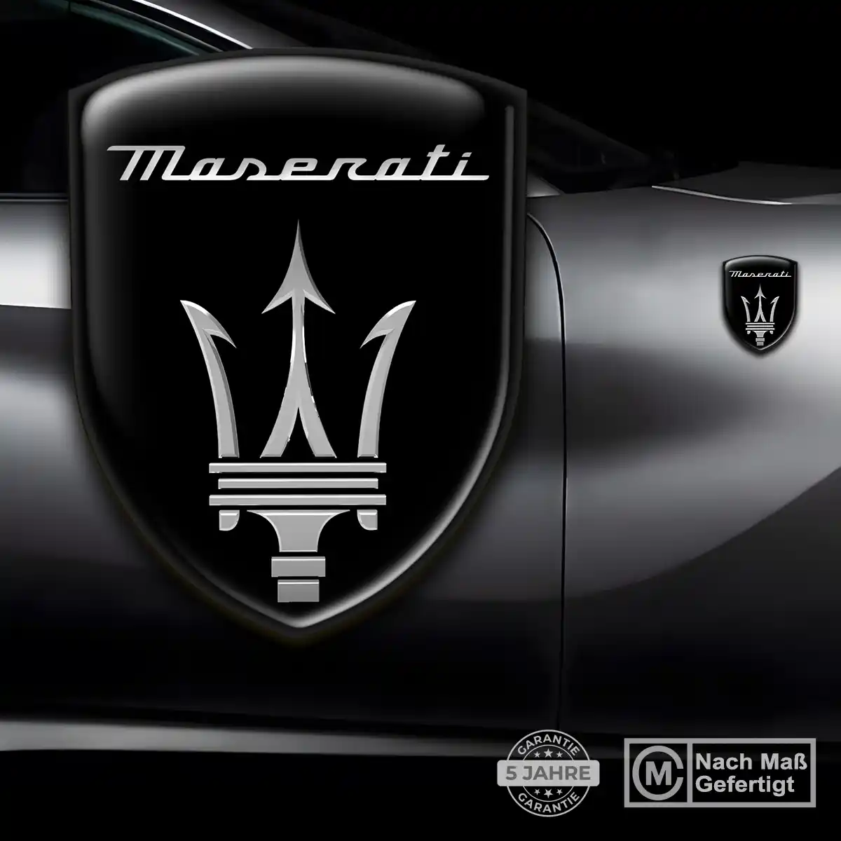 Maserati Emblem Aufkleber Wappen Auto Premium-Edition