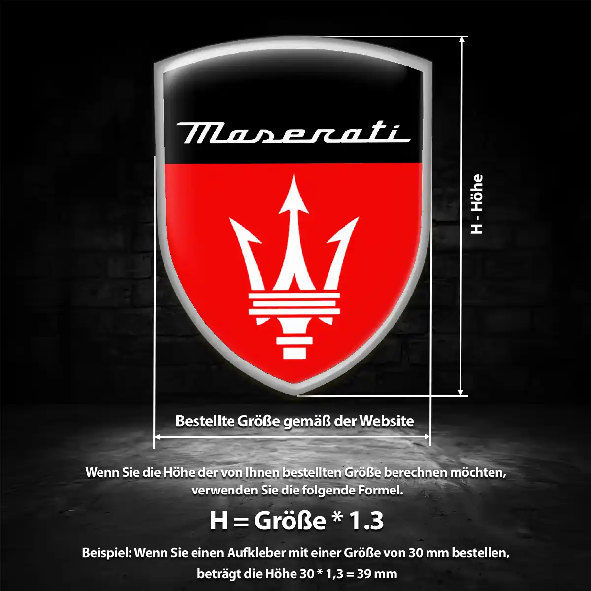 Maserati Emblem Auto Stilvolles Design