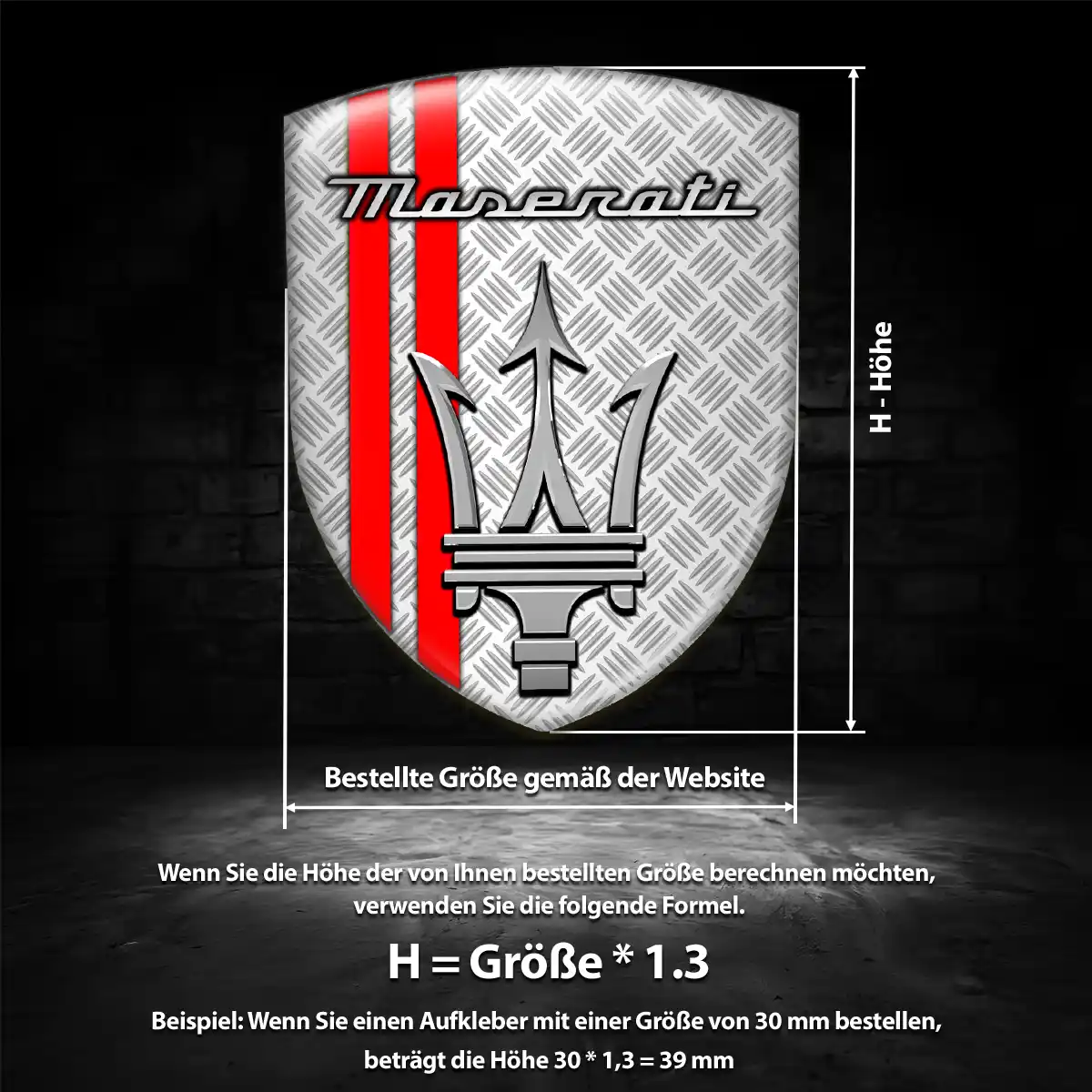 Maserati Emblem Premiumqualität