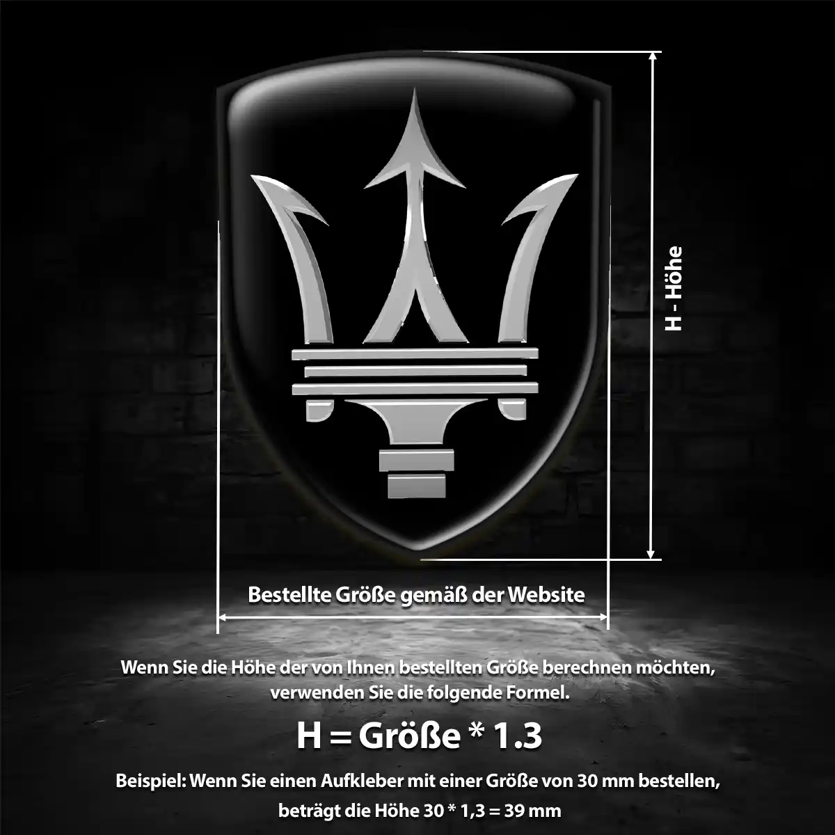 Maserati Emblem Stilvolles Design