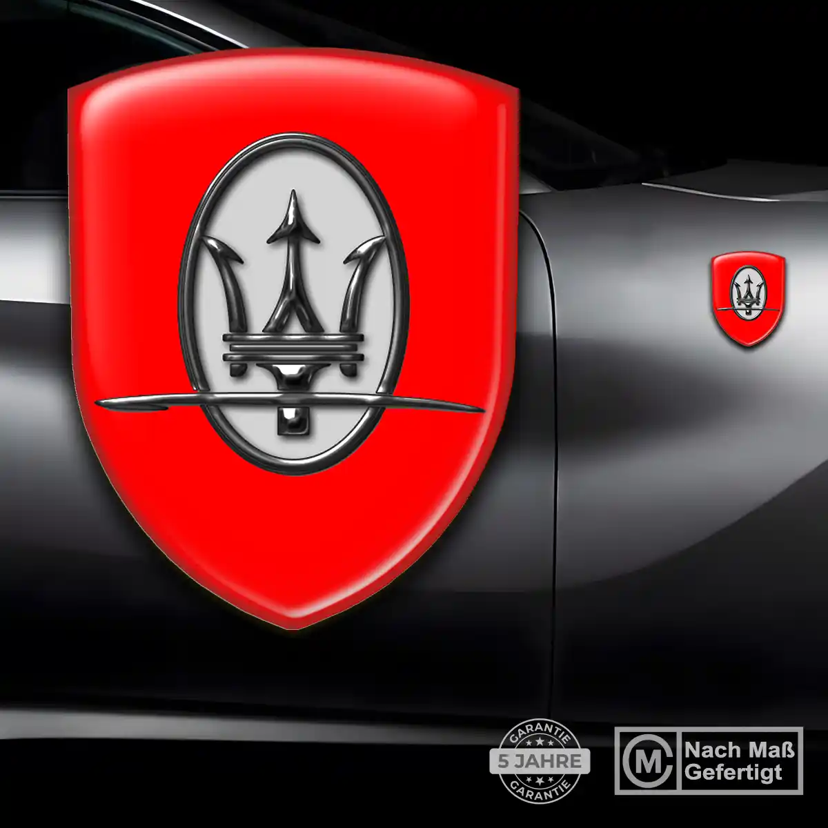 Maserati Emblem Wappen Aufkleber Premium-Edition