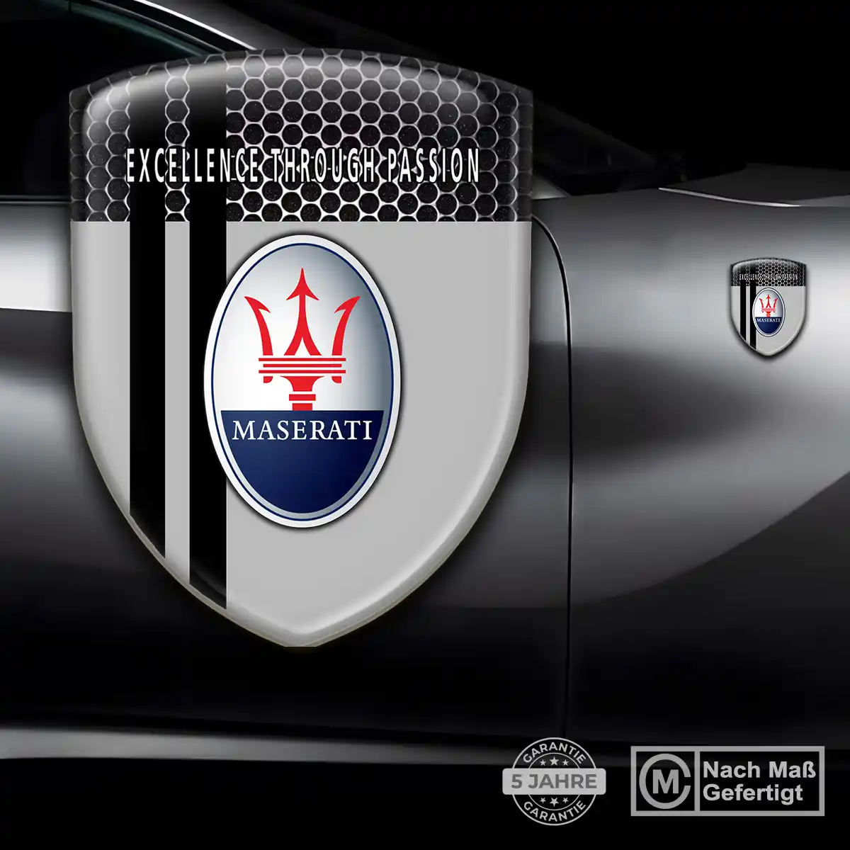 Maserati Emblem Wappen Aufkleber Premiumqualität