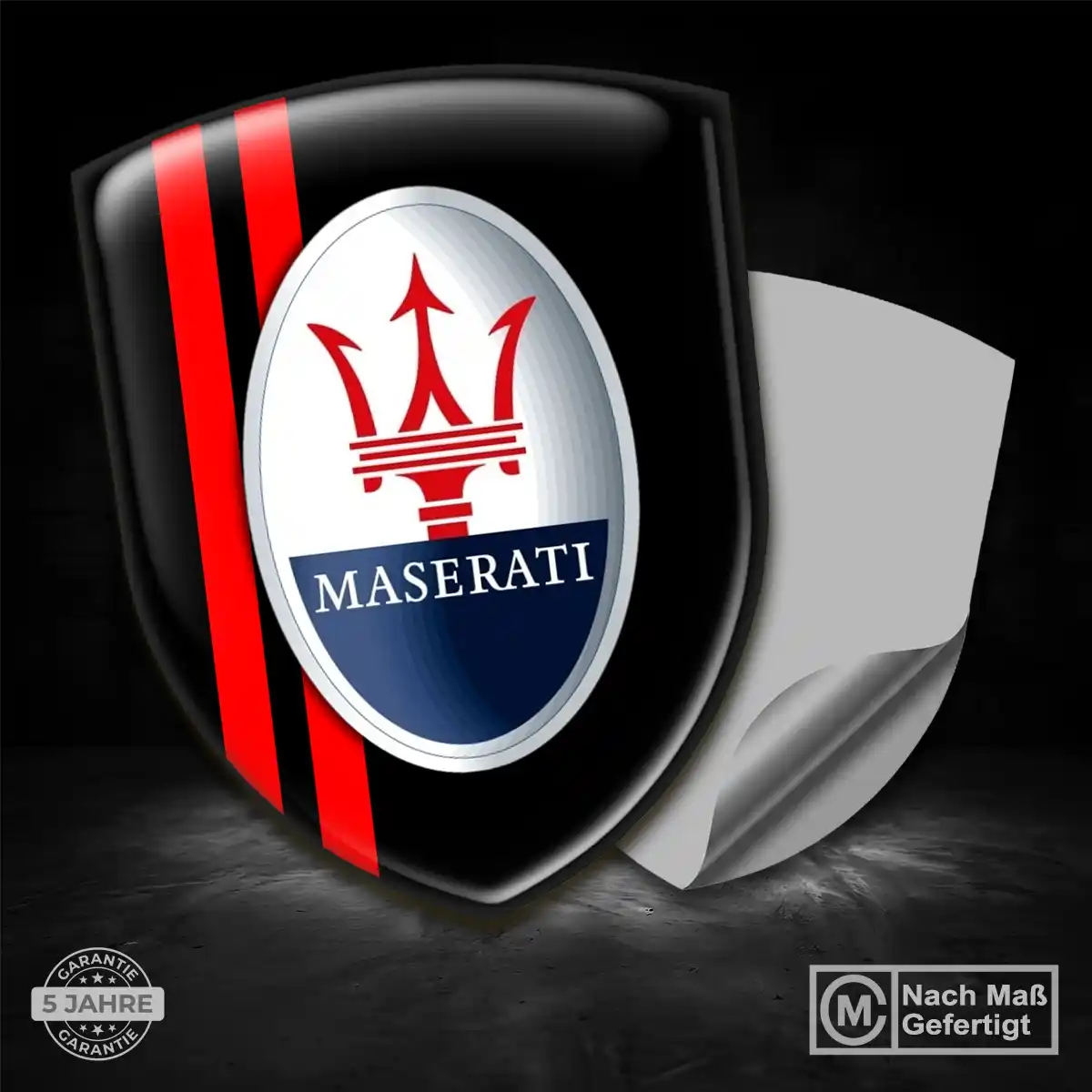 Maserati Emblem Wappen Auto Premium-Edition
