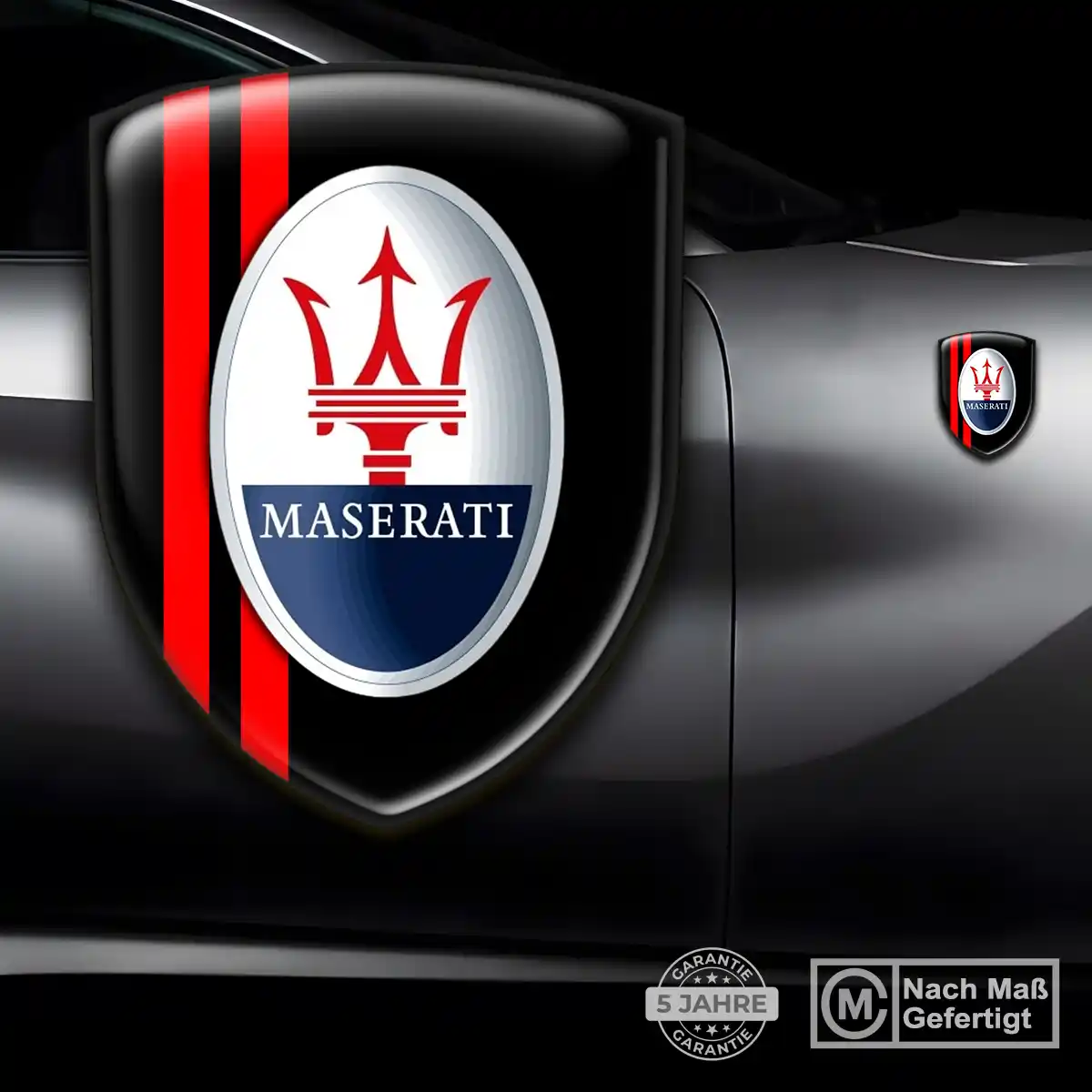 Maserati Emblem Wappen Auto Premium-Edition