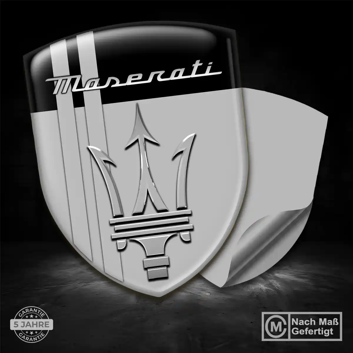 Maserati Emblem Wappen Auto Stilvolles Design