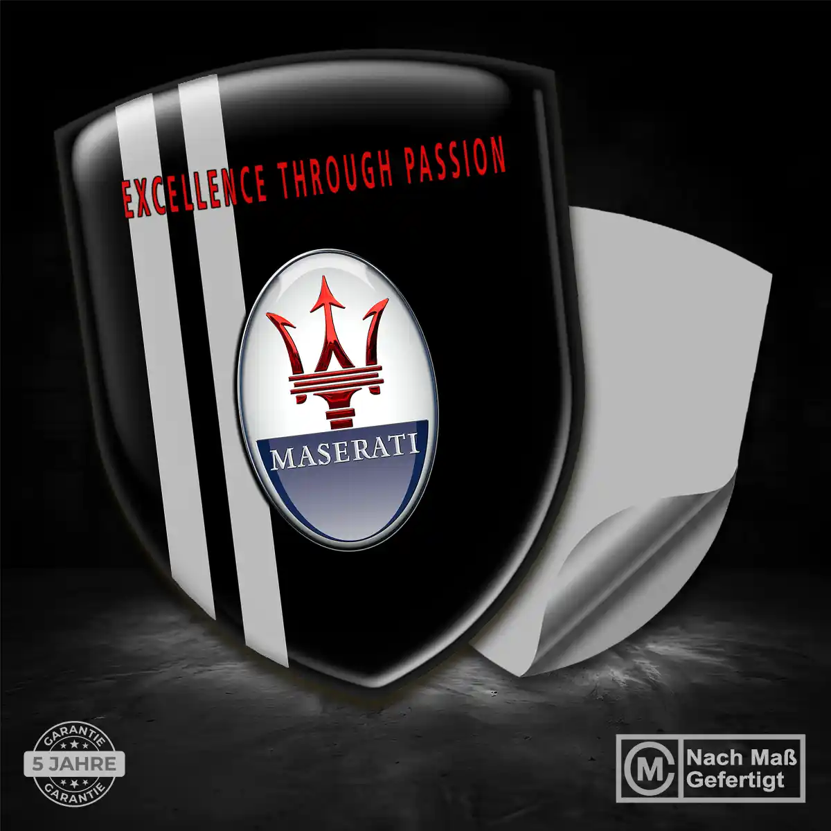 Maserati Emblem Wappen Stilvolles Design