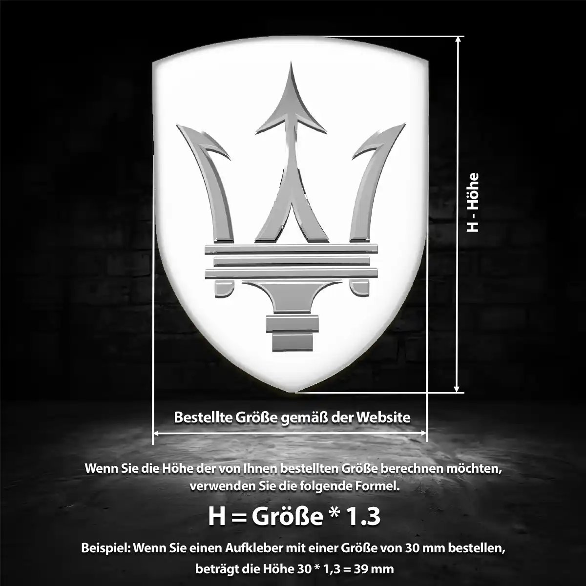 Maserati Embleme Auto Hohe Qualität