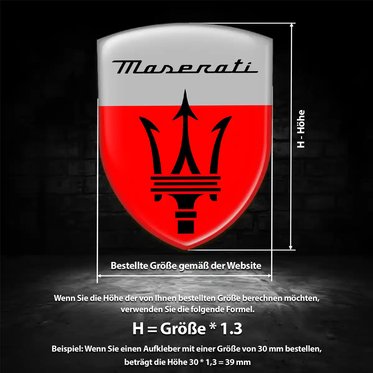 Maserati Embleme Hohe Qualität