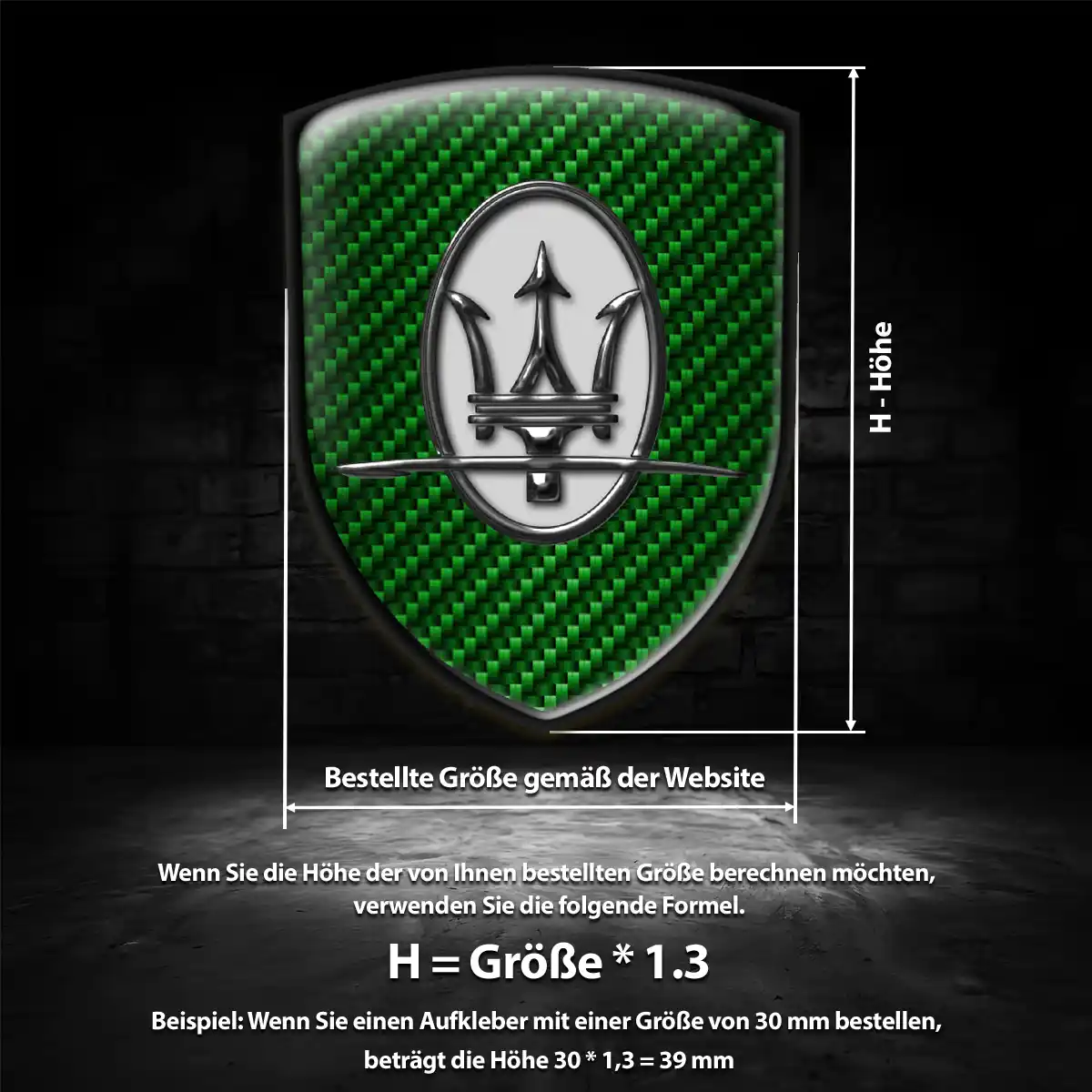 Maserati Embleme Premiumqualität