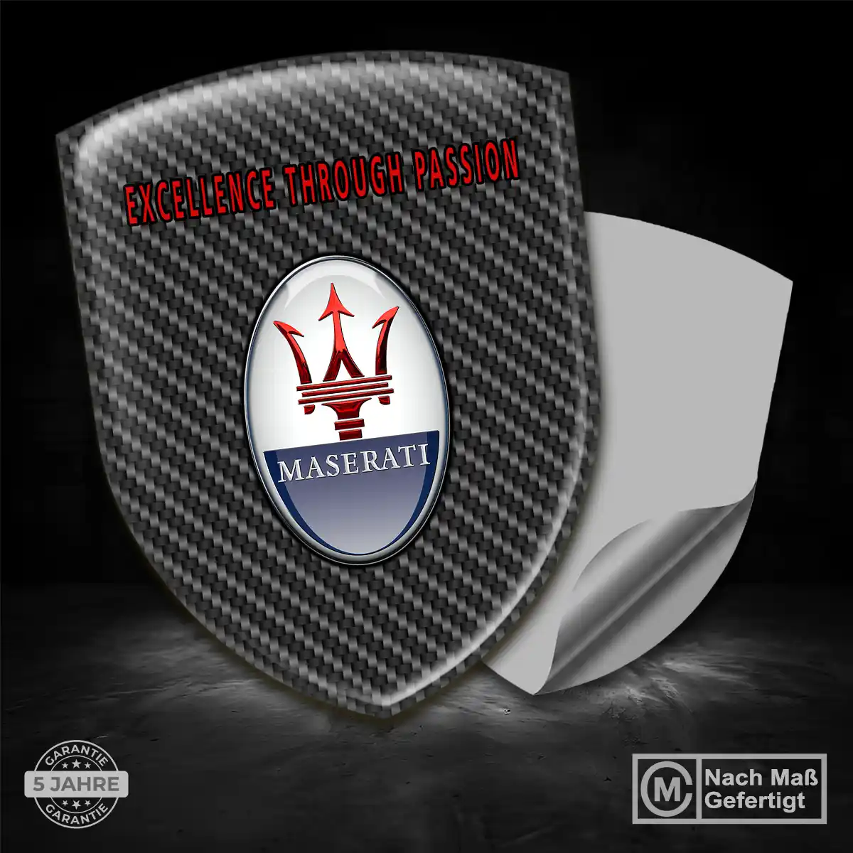 Maserati Embleme Silikon Aufkleber Auto Hohe Qualität