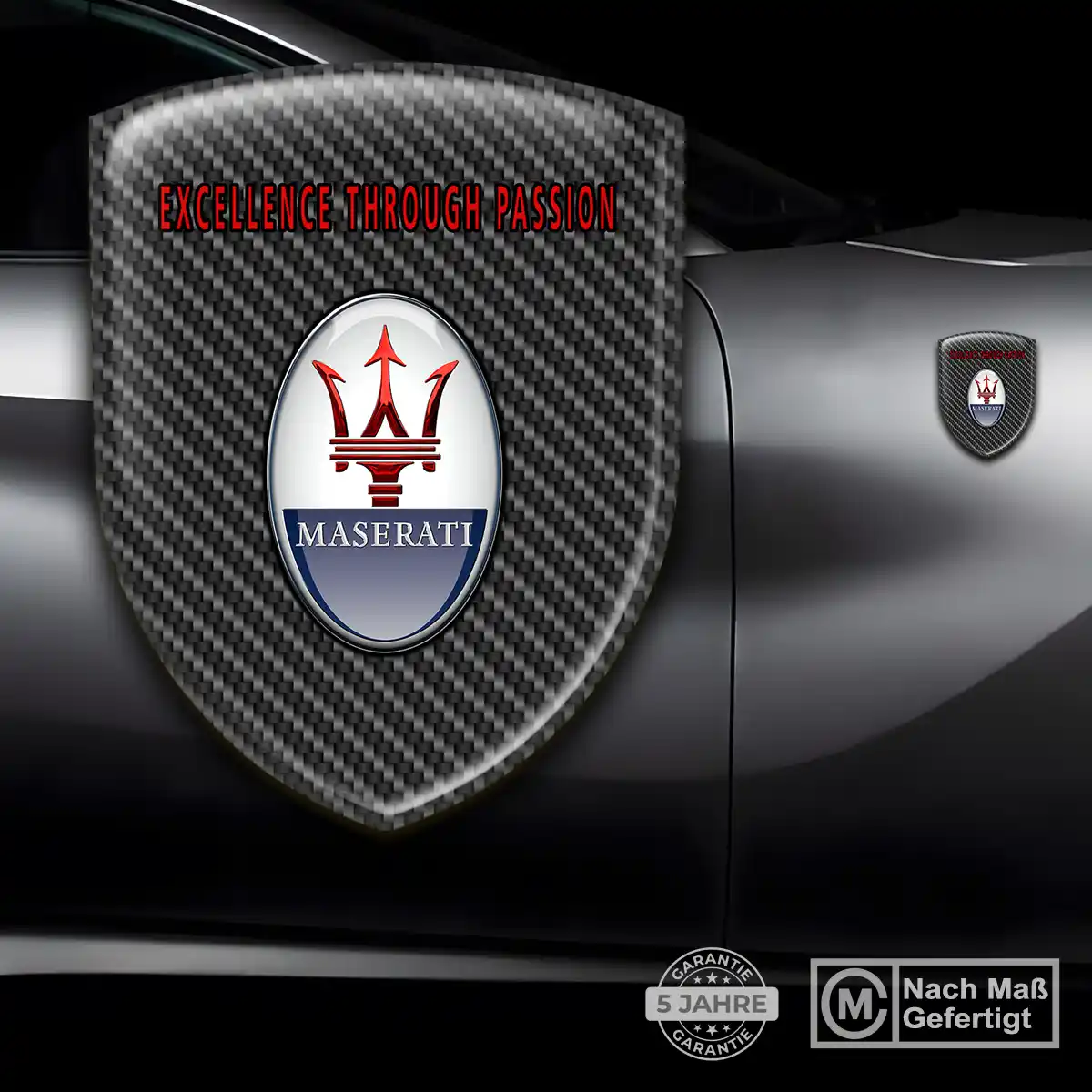 Maserati Embleme Silikon Aufkleber Auto Hohe Qualität