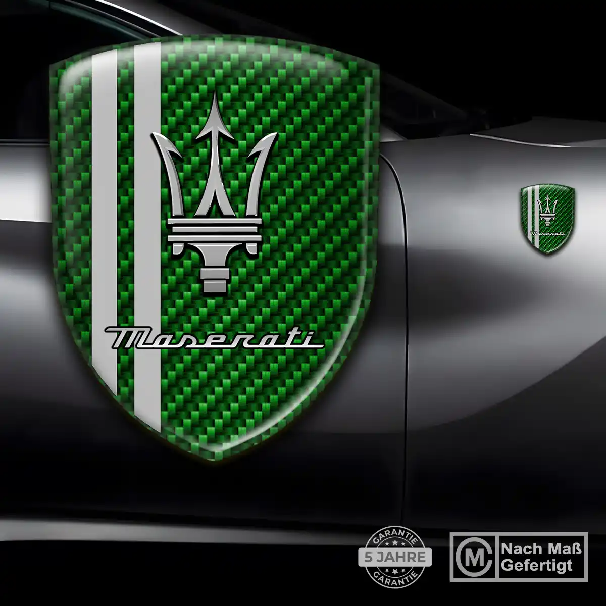 Maserati Embleme Silikon Aufkleber Auto Stilvolles Design