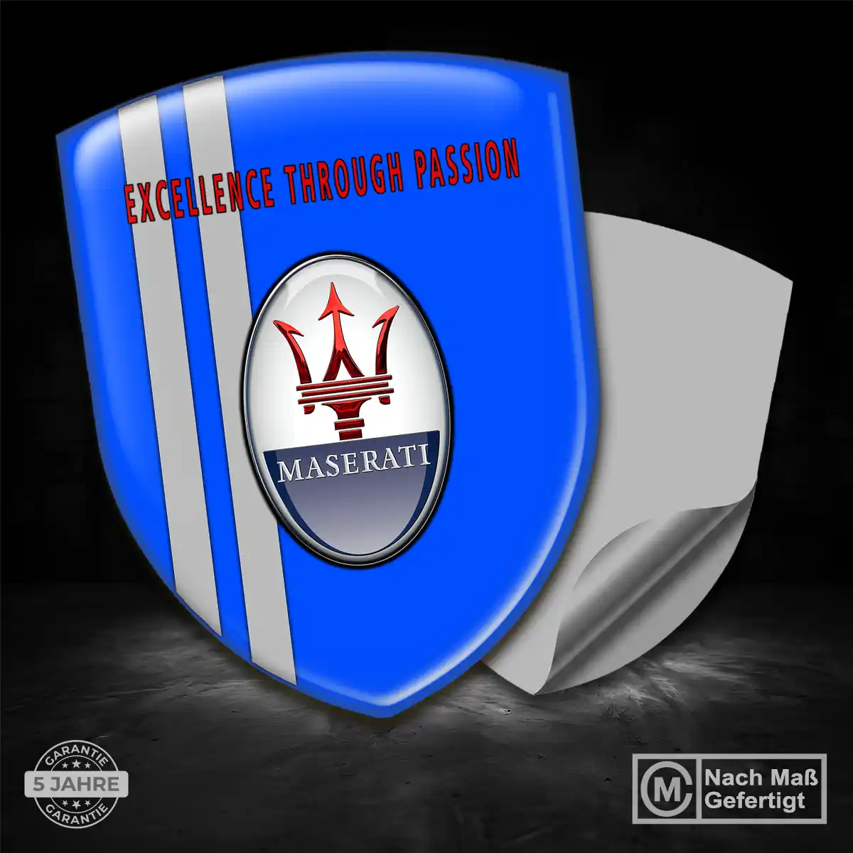 Maserati Embleme Silikon Aufkleber Hohe Qualität