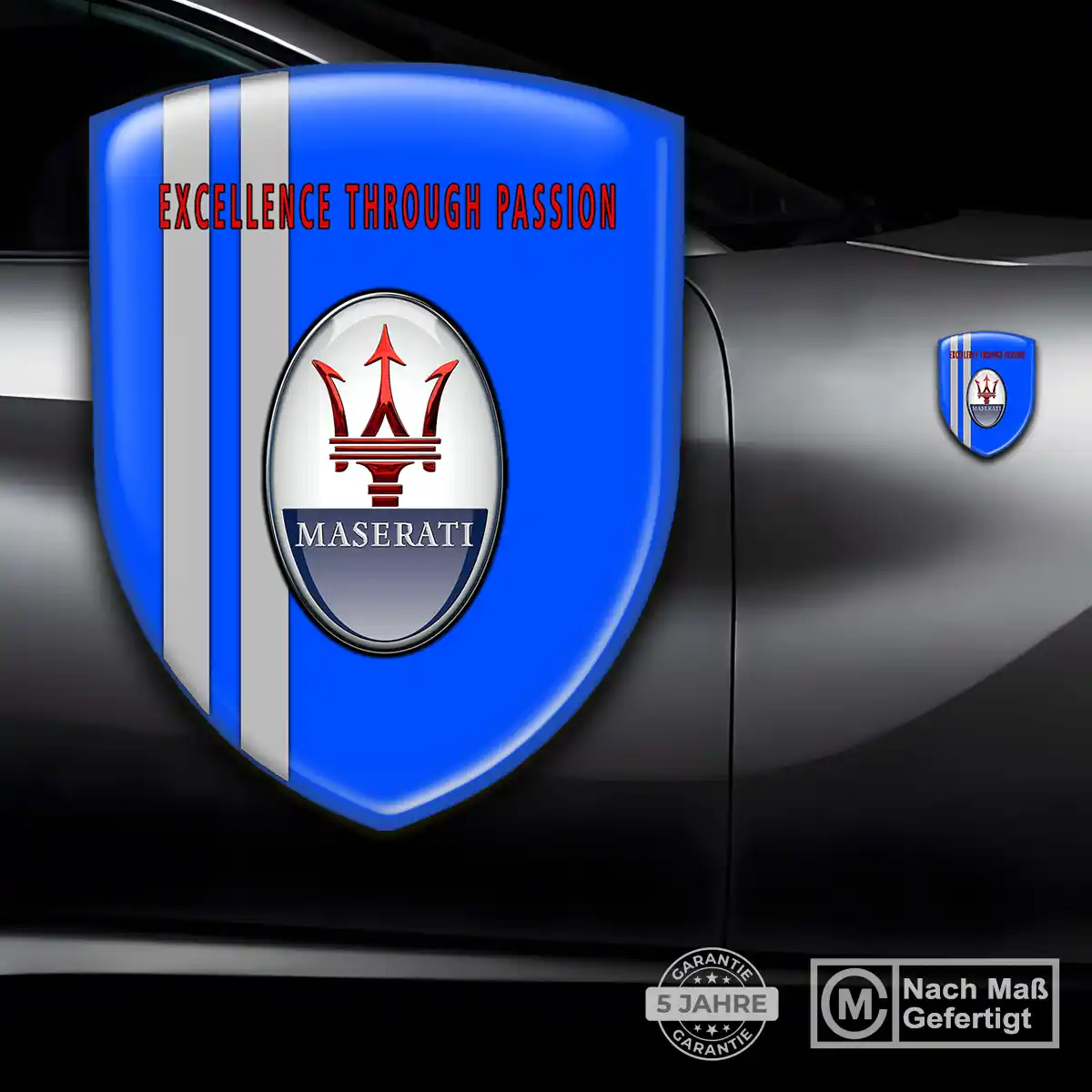 Maserati Embleme Silikon Aufkleber Hohe Qualität