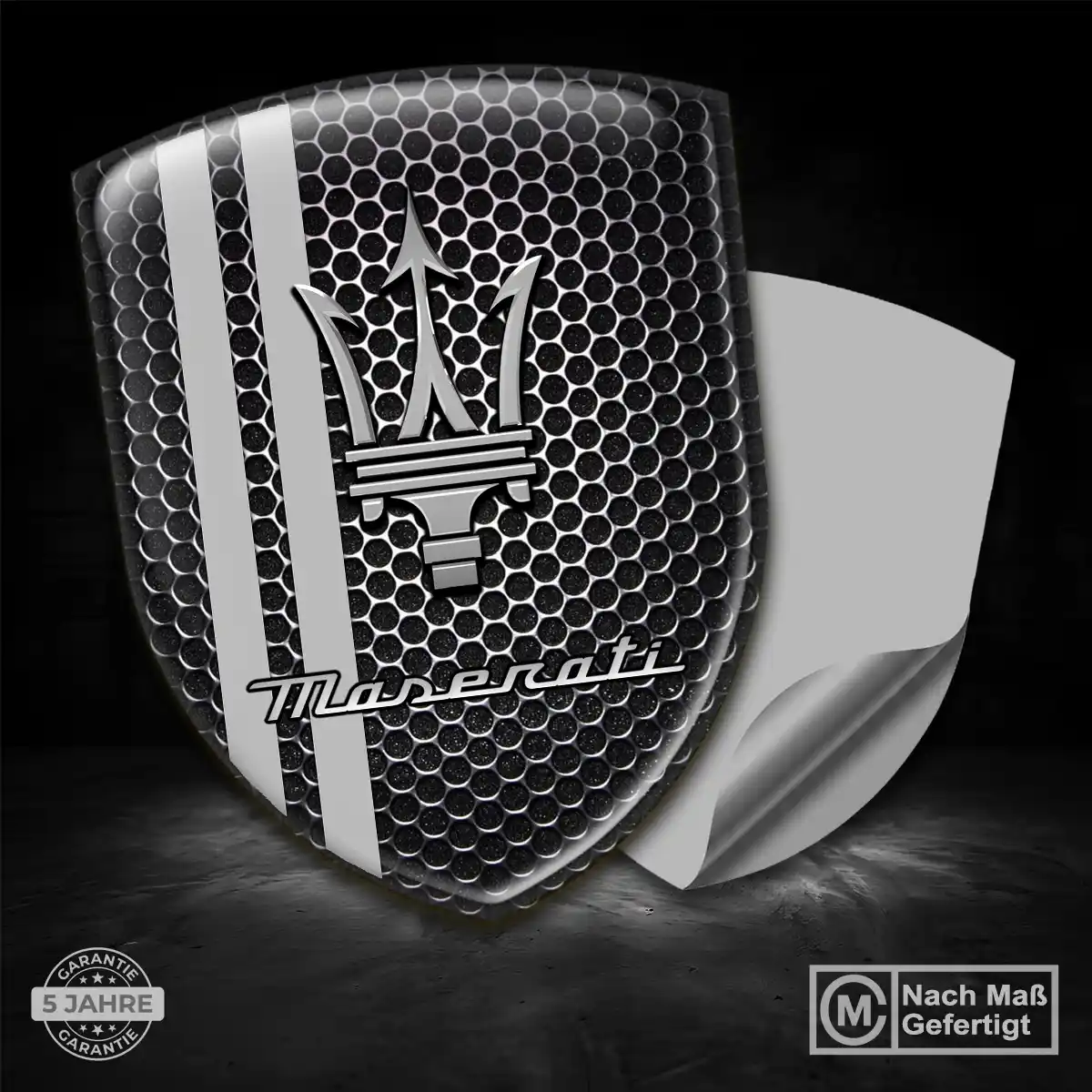 Maserati Embleme Silikon Aufkleber Premium-Edition