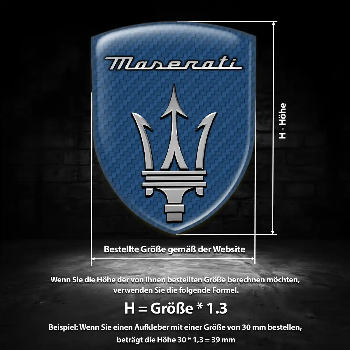Maserati Embleme Stilvolles Design