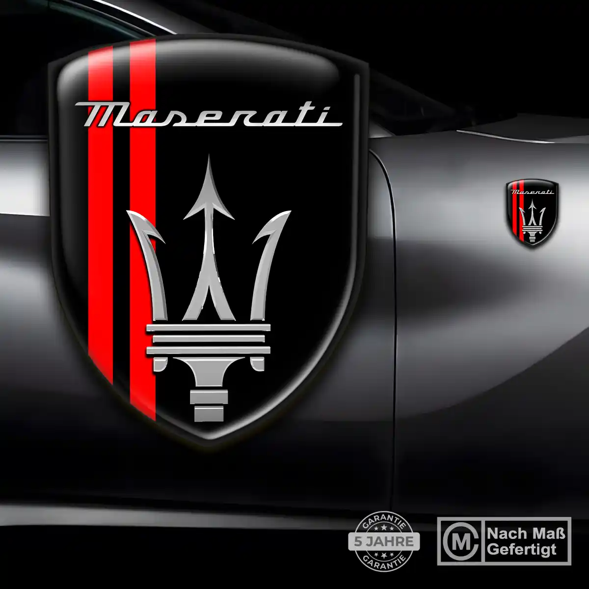 Maserati Silikon Aufkleber Auto Premium-Edition