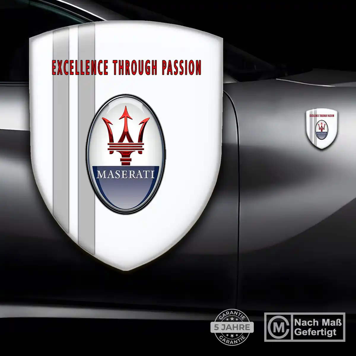 Maserati Silikon Aufkleber Embleme Auto Hohe Qualität