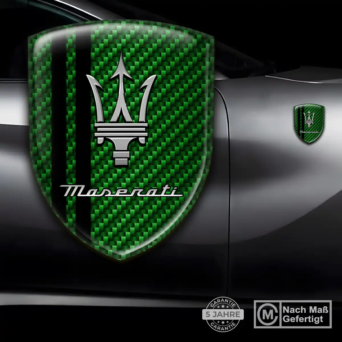 Maserati Silikon Aufkleber Embleme Auto Premium-Edition