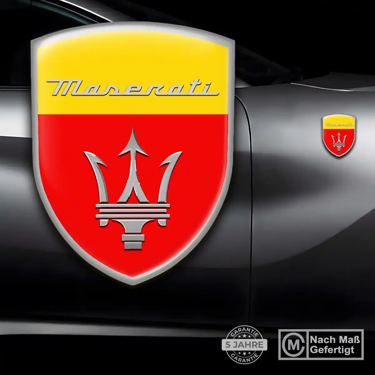 Maserati Silikon Aufkleber Embleme Premium-Edition