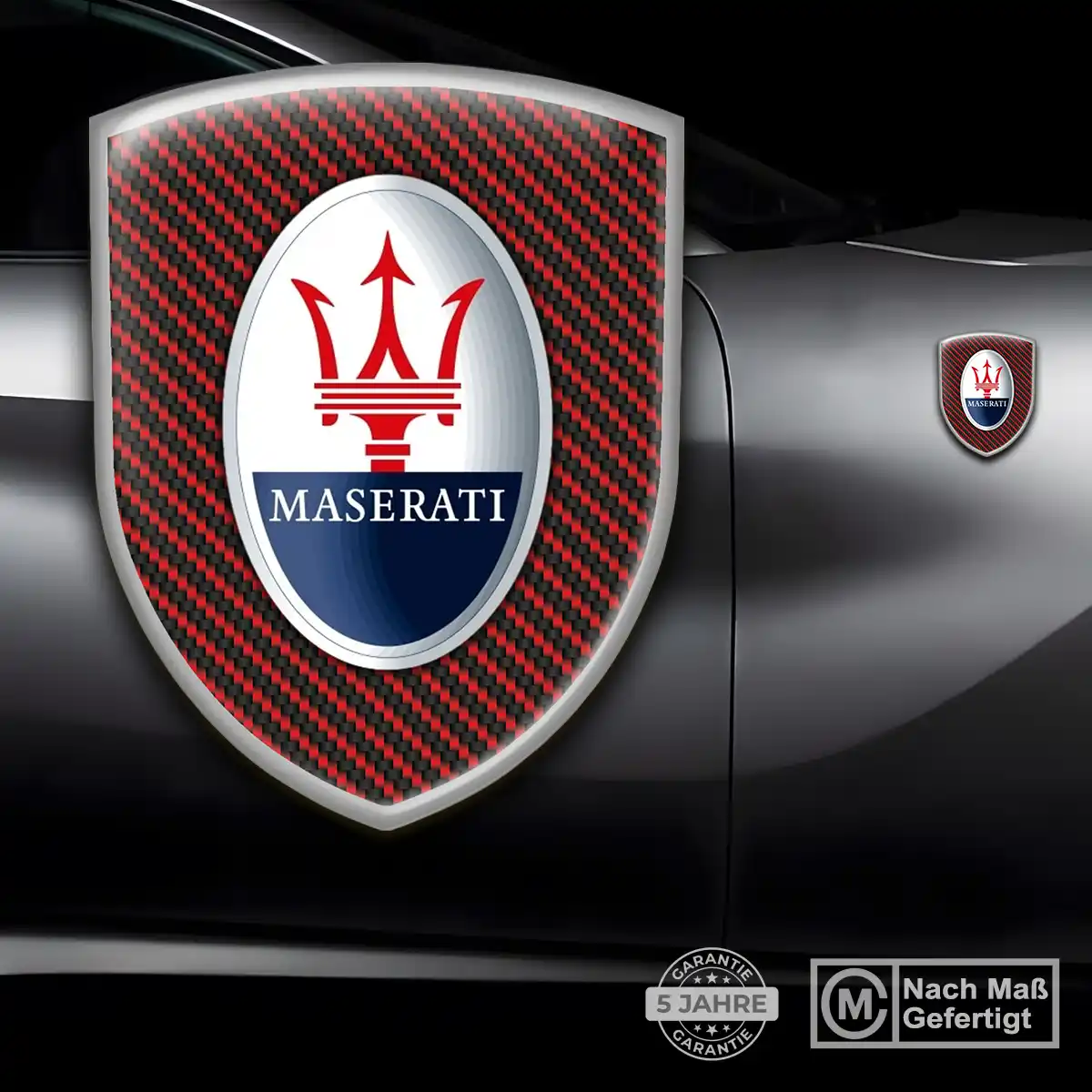 Maserati Silikon Aufkleber Embleme Premiumqualität