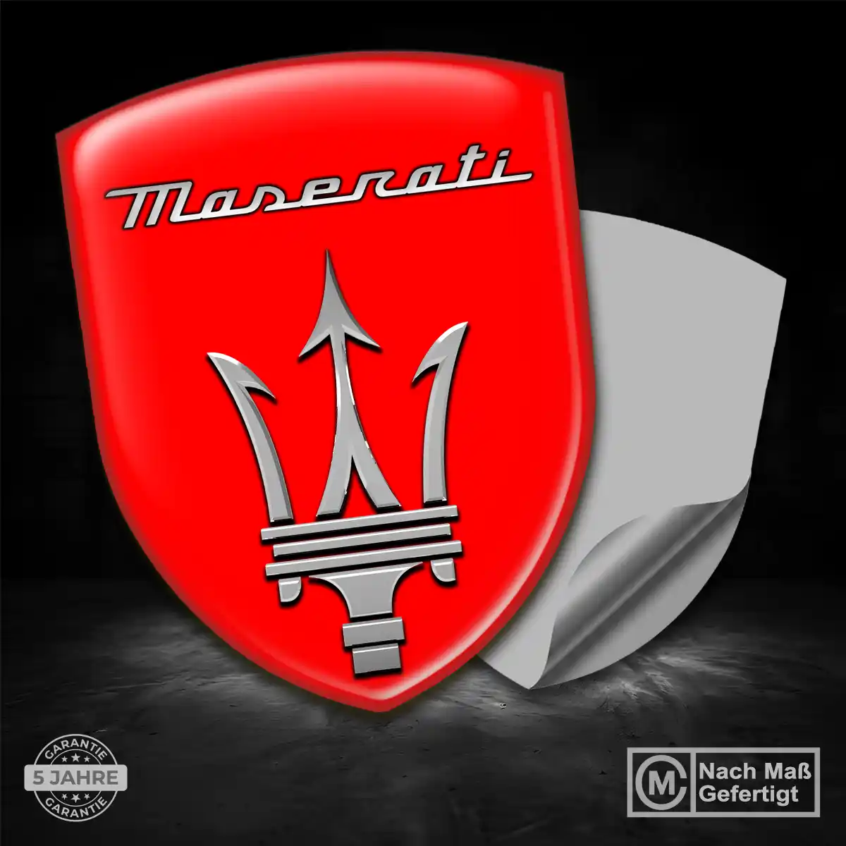 Maserati Silikon Aufkleber Premium-Edition