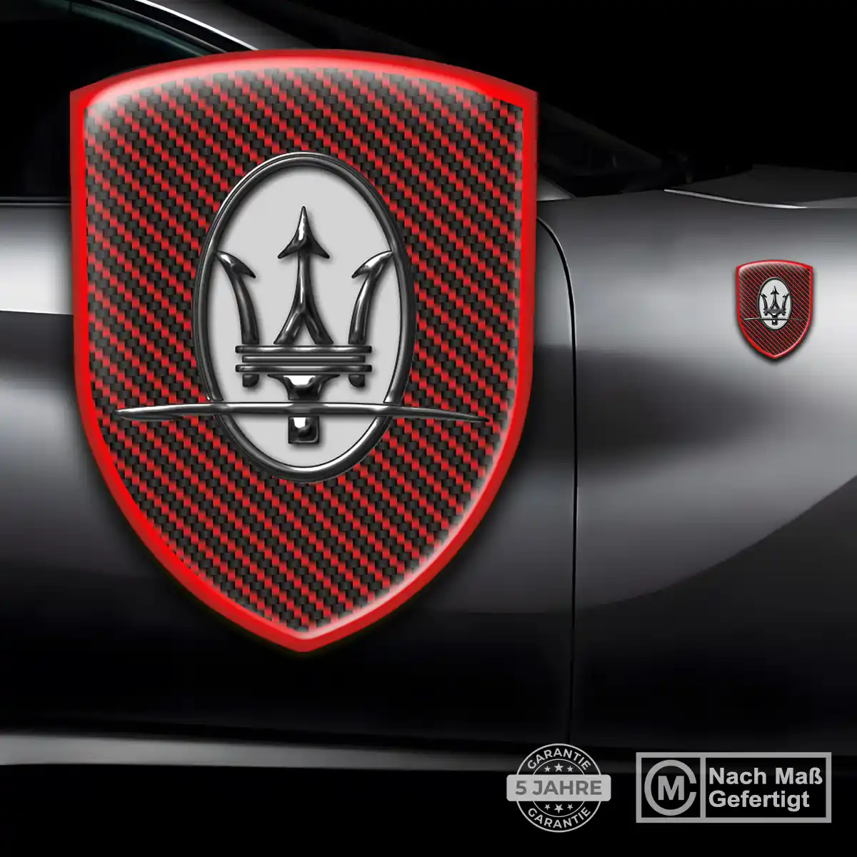 Maserati Silikon Aufkleber Premiumqualität