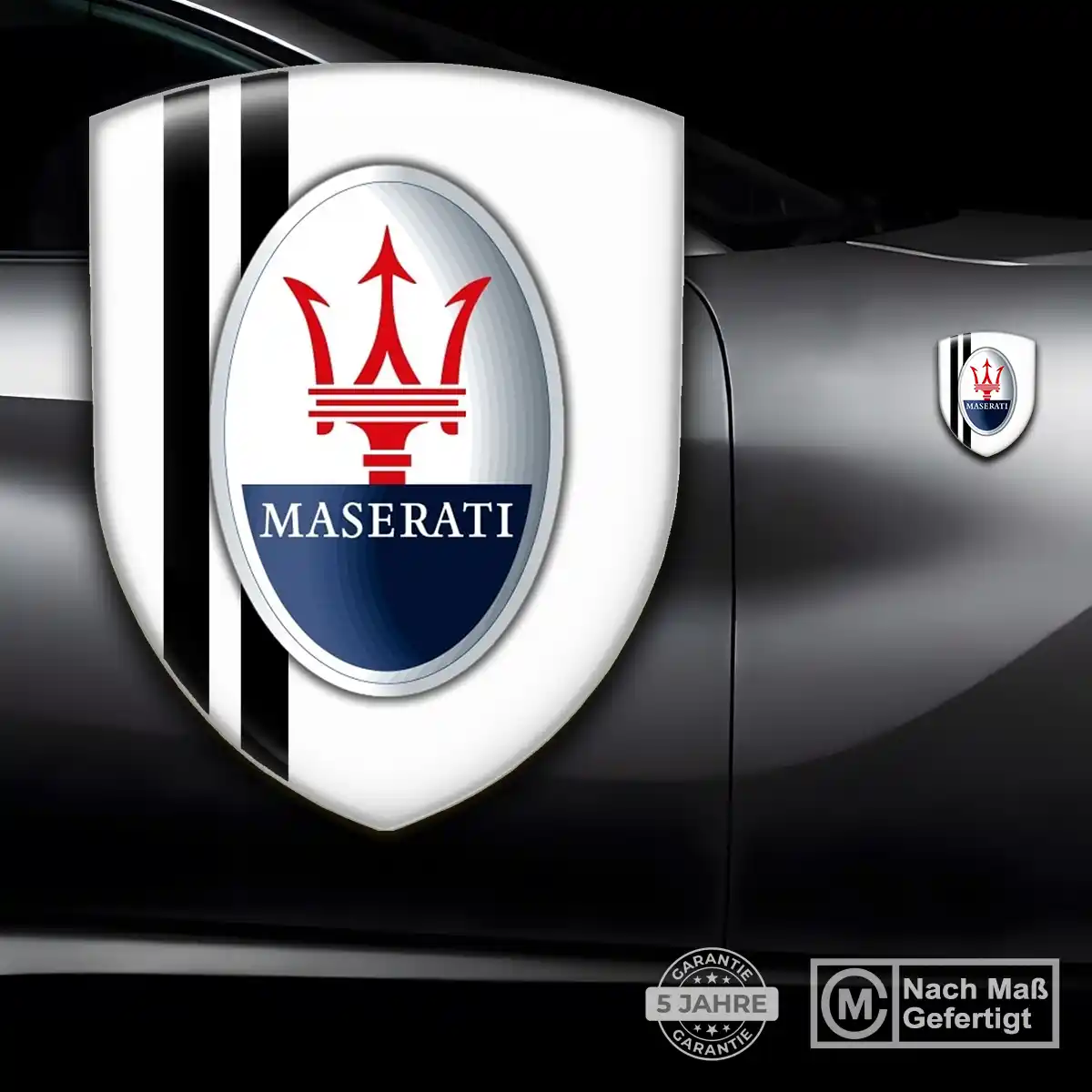 Maserati Silikon Aufkleber Stilvolles Design