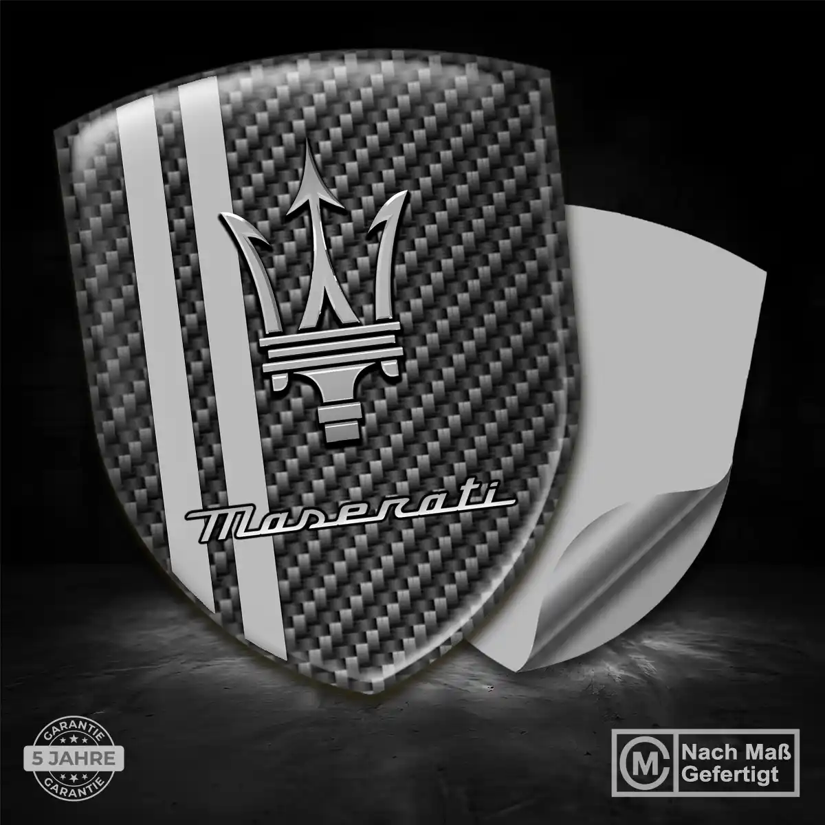 Maserati Silikon Aufkleber Wappen Auto Hohe Qualität