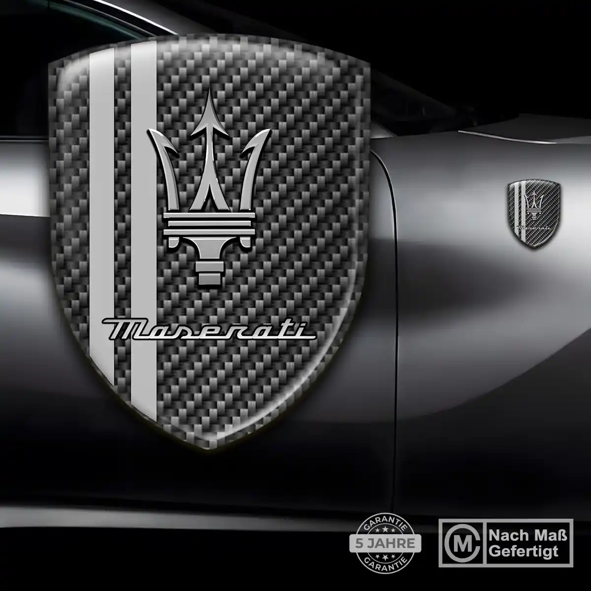 Maserati Silikon Aufkleber Wappen Auto Hohe Qualität